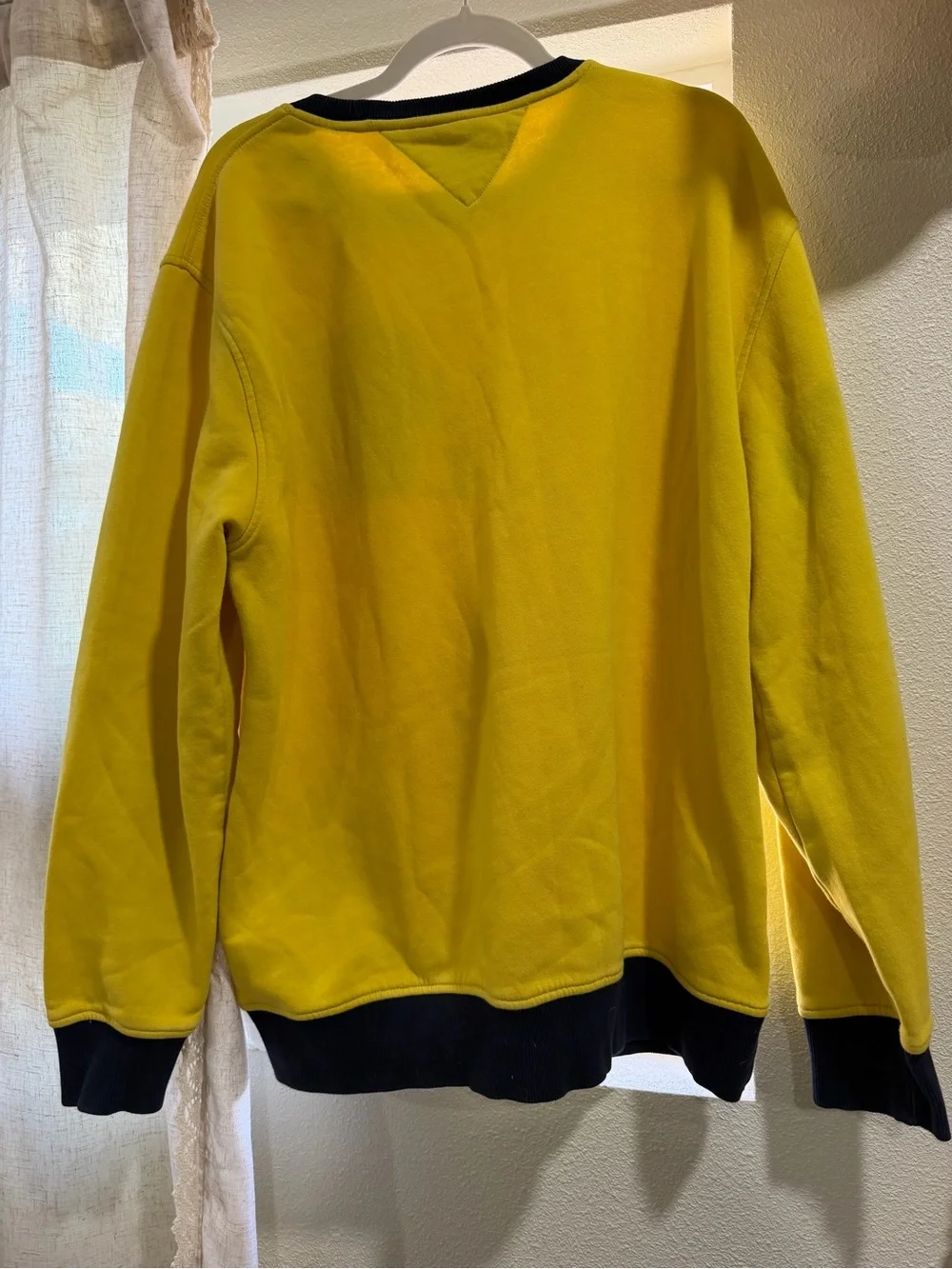 Tommy Hilfiger Yellow, Red & White Logo Crewneck Sweatshirt